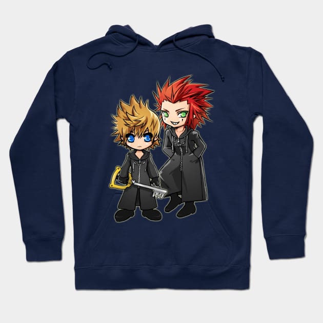 Roxas and Axel - Kingdom Hearts Hoodie by Studio Marimo